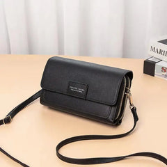 Women Handbag Large Capacity Shoulder Bag Hasp Zipper Purse Phone Long Wallet
