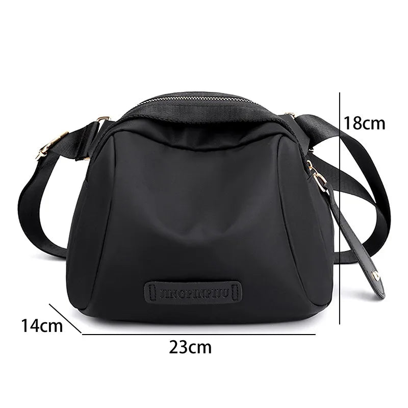 Women Small Oxford Messenger Bag Waterproof Crossbody Diagonal Purse