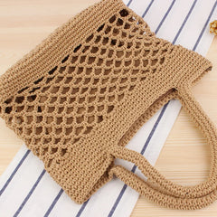 Women Straw Handbag Large Capacity Bohemia Tote Shoulder Bag
