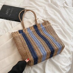 Summer Beach Woven Tote Shoulder Bag