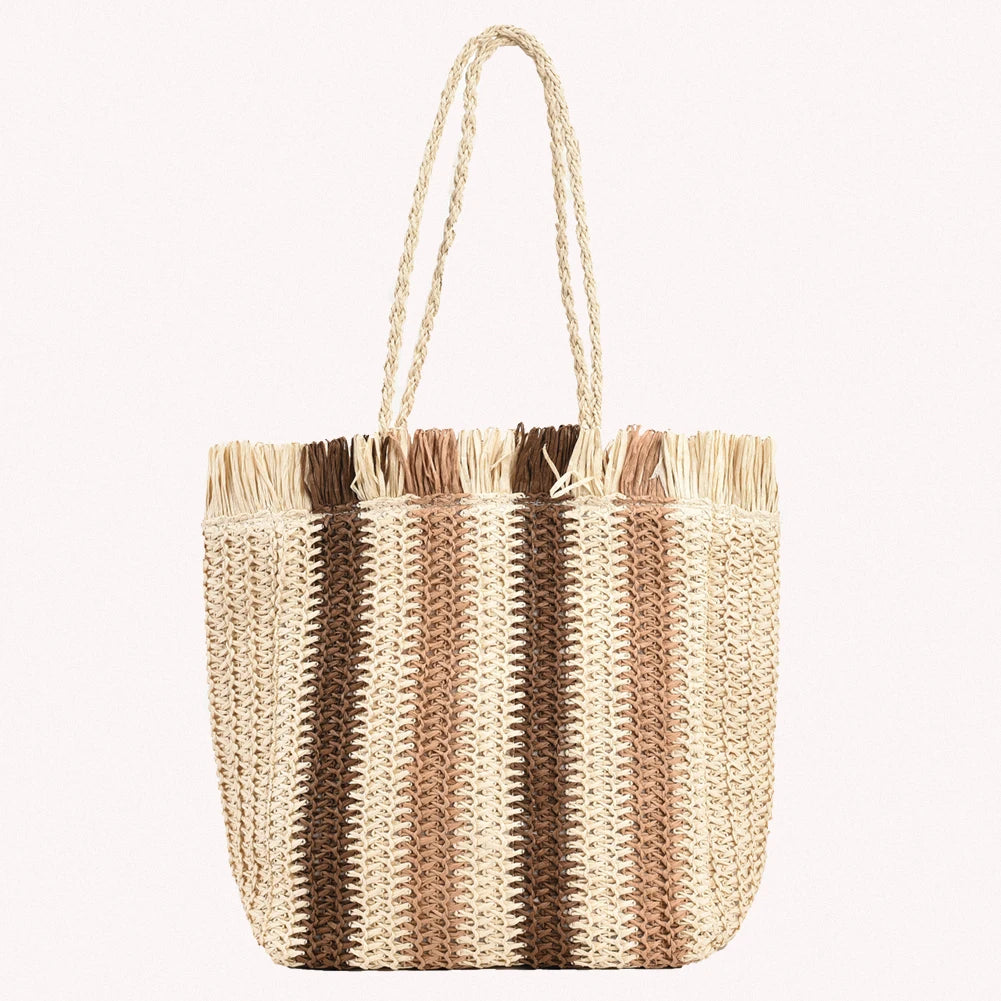 Summer Beach Woven Tote Shoulder Bag
