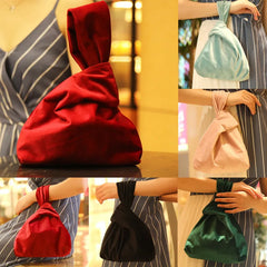 Vintage Velvet Handbag All Match Tote Bags