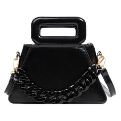 Vintage Square Handle Clutches Small Hand Bag Women Crossbody Bag