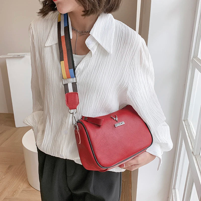 Genuine Leather Women's Shoulder Bag Soft Cowhide Messenger Bag