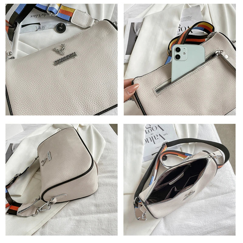 Genuine Leather Women's Shoulder Bag Soft Cowhide Messenger Bag