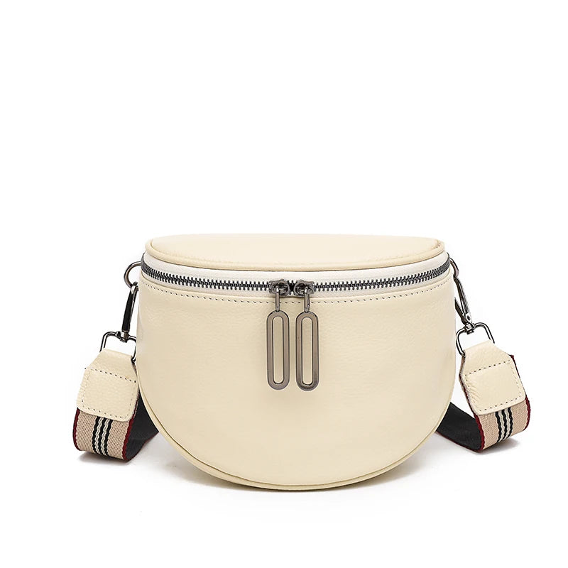 Leather Women's Handbag Diamonds Cowhide Shoulder Bag