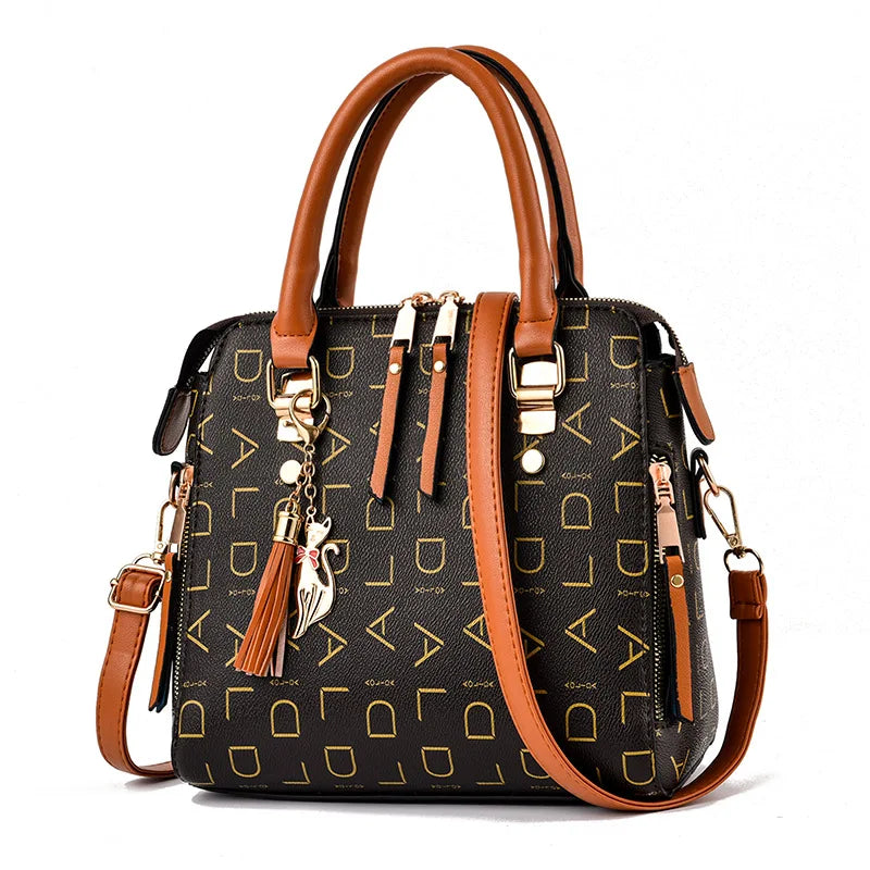 Soft PU Leather Shoulder Bag Crossbody Tote Women Handbag