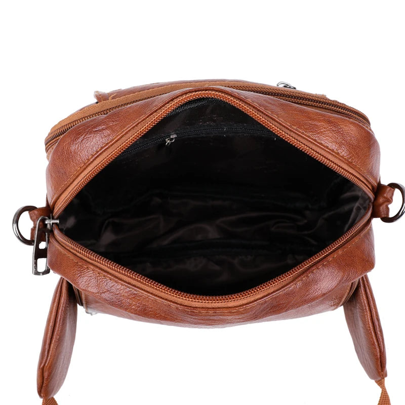 Vintage Crossbody Bag PU Leather Handbags for Women
