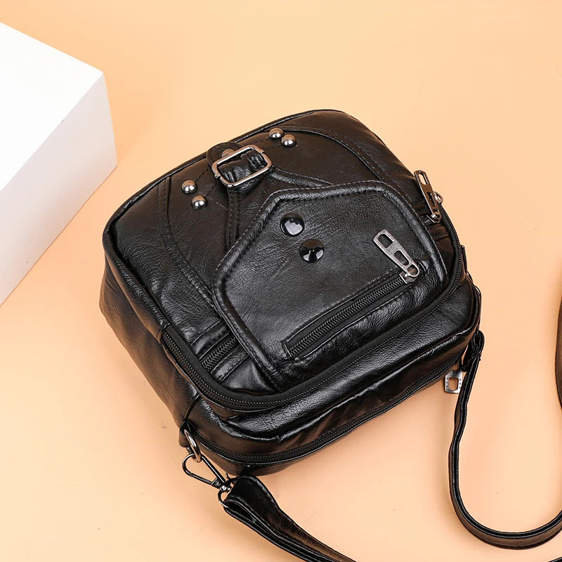 Vintage Crossbody Bag PU Leather Handbags for Women