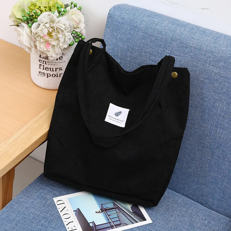 Canvas Shoulder Bag for Women Large Capacity Shopping Bags