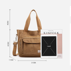 Women Canvas Crossbody Bag Nylon Shoulder Tote Lady Messenger Bags