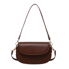 Women Shoulder Bag Vintage Messenger Crossbody Flap Solid Female Handbag