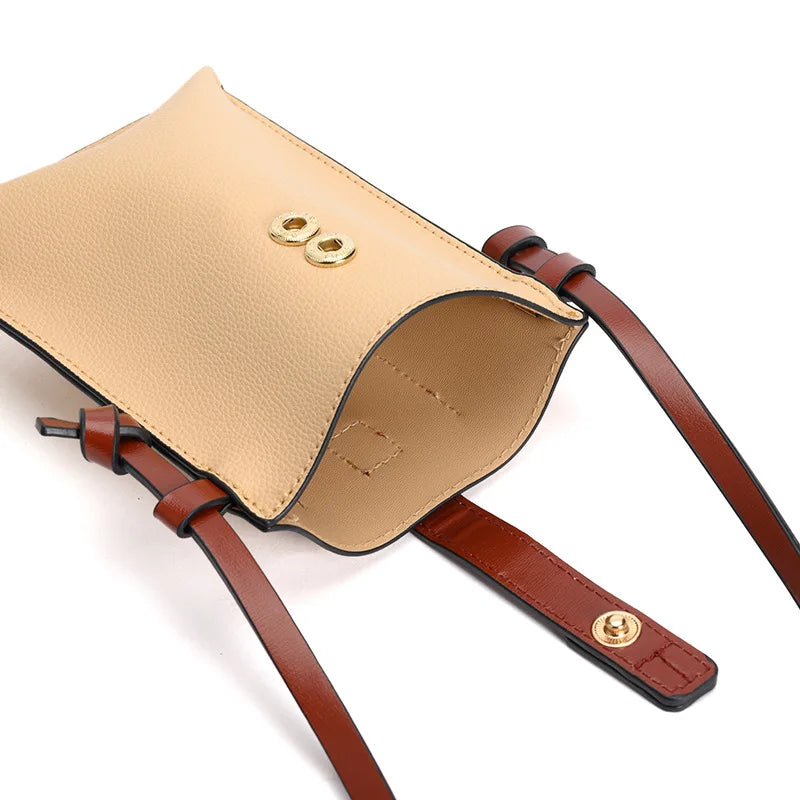 Women PU Leather Shoulder Bag Large Capacity Phone Purse