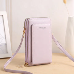 Women Handbags Famous Pu Leather Touch Screen Mobile Phone Pouch