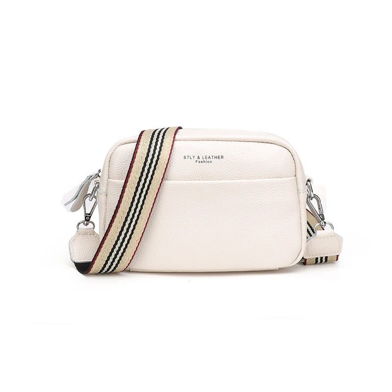 Leather Shoulder Bags High Soft Cowhide Messenger Bag Small Tote