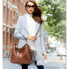 High Leather Women Handbag Crossbody Shoulder Bag Large Capacity