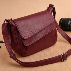Women Small Leather Handbag Shoulder Messenger Bag Crossbody Sac A Main Femme