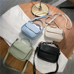 Small PU Leather Crossbody Bags Chain Lady Travel Bags