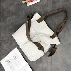 Women Canvas Shoulder Bag Casual Tote Eco Handbag Female Messenger Shopper