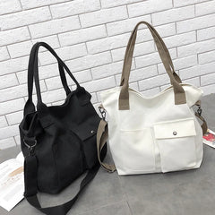 Women Canvas Shoulder Bag Casual Tote Eco Handbag Female Messenger Shopper