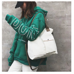 Women Canvas Shoulder Bag Casual Tote Eco Handbag Female Messenger Shopper