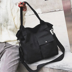 Women Canvas Shoulder Bag Casual Tote Eco Handbag Female Messenger Shopper