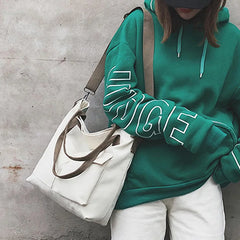 Women Canvas Shoulder Bag Casual Tote Eco Handbag Female Messenger Shopper