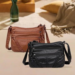 Soft PU Leather Shoulder Bag for Women - Gift for Girls & Middle Aged Female