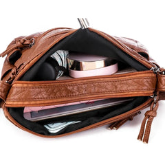 Soft PU Leather Shoulder Bag for Women - Gift for Girls & Middle Aged Female