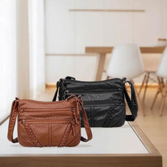 Soft PU Leather Shoulder Bag for Women - Gift for Girls & Middle Aged Female