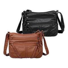Soft PU Leather Shoulder Bag for Women - Gift for Girls & Middle Aged Female