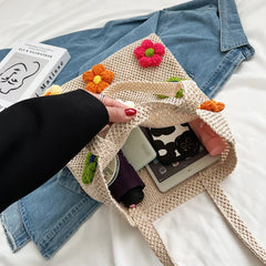 Summer Beach Bags Straw Woven Knitted Large Capacity Totes Bohemia Female Bag
