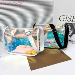 Transparent PVC Shoulder Bag for Women