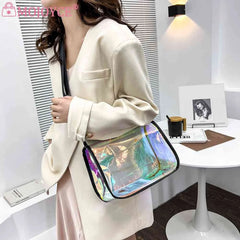 Transparent PVC Shoulder Bag for Women