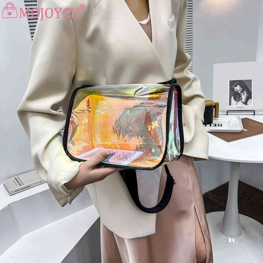 Transparent PVC Shoulder Bag for Women