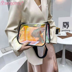 Transparent PVC Shoulder Bag for Women