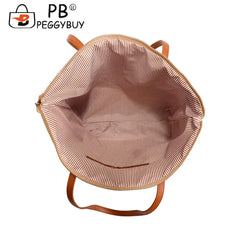 Boho Summer Shoulder Bag Straw Beach Handbag for Shopping