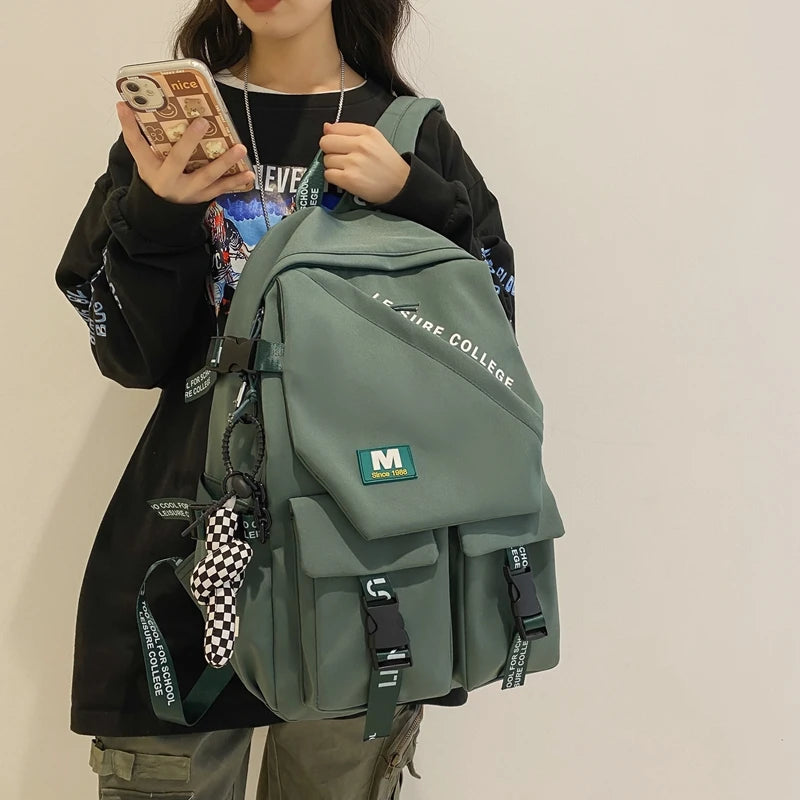 Women High Student School Bag Teenage Girls Backpacks Shoulder Bags