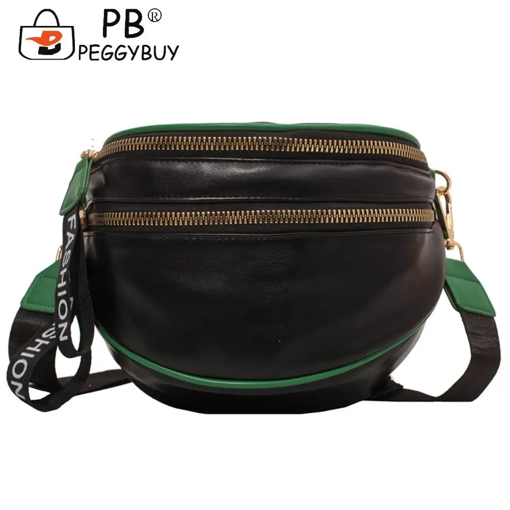 Women's Messenger Crossbody Bag Casual Shoulder Tote Saddle Clutch PU Leather
