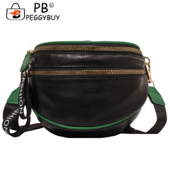 Women's Messenger Crossbody Bag Casual Shoulder Tote Saddle Clutch PU Leather