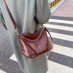 Women Hobos Bags Soft Leather Shoulder Bag Vintage Crossbody Handbag