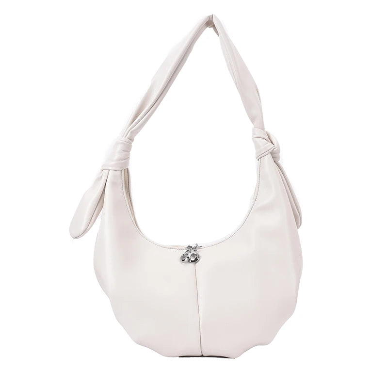 Soft Leather Hobo Shoulder Bag French Style Women Bag