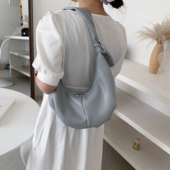 Soft Leather Hobo Shoulder Bag French Style Women Bag