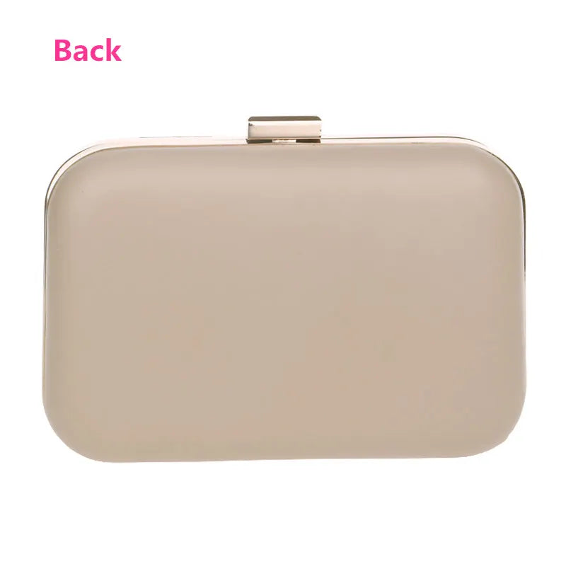 Women Hollow Out Evening Bags with Chain Shoulder Clutch Black/Gold