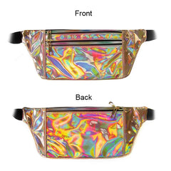 Women Hologram Laser Beach Waist Belt Bag Pouch Fanny Pack