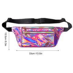 Women Hologram Laser Beach Waist Belt Bag Pouch Fanny Pack