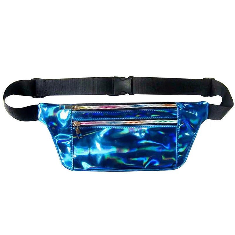 Women Hologram Laser Beach Waist Belt Bag Pouch Fanny Pack