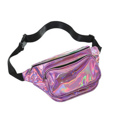 Women Hologram Waist Bag Crossbody Bum Bag Travel Purse