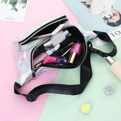 Women Hologram Waist Bag Crossbody Bum Bag Travel Purse