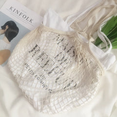 Women Hot Fishing Net Shoulder Bag Handbag Ladies Hollow Out Hand Bags